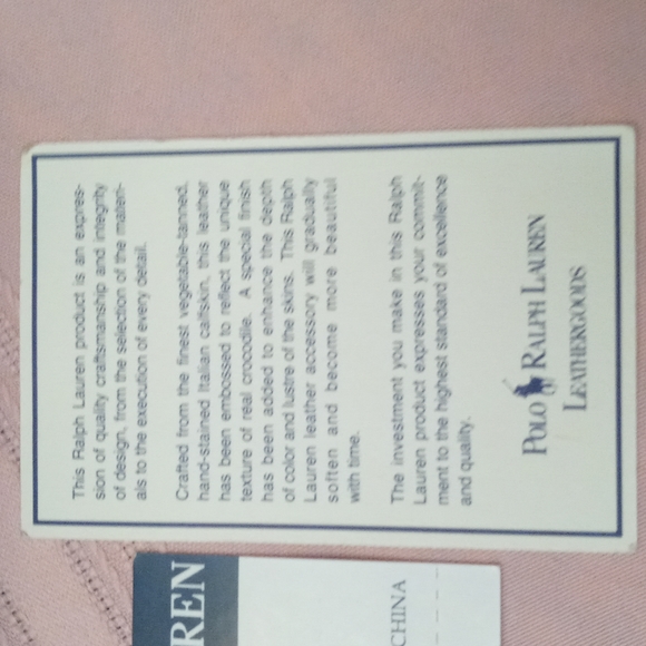 Vintage Polo Ralph Lauren croco embossed leather clutch/makeup bag - Picture 8 of 10